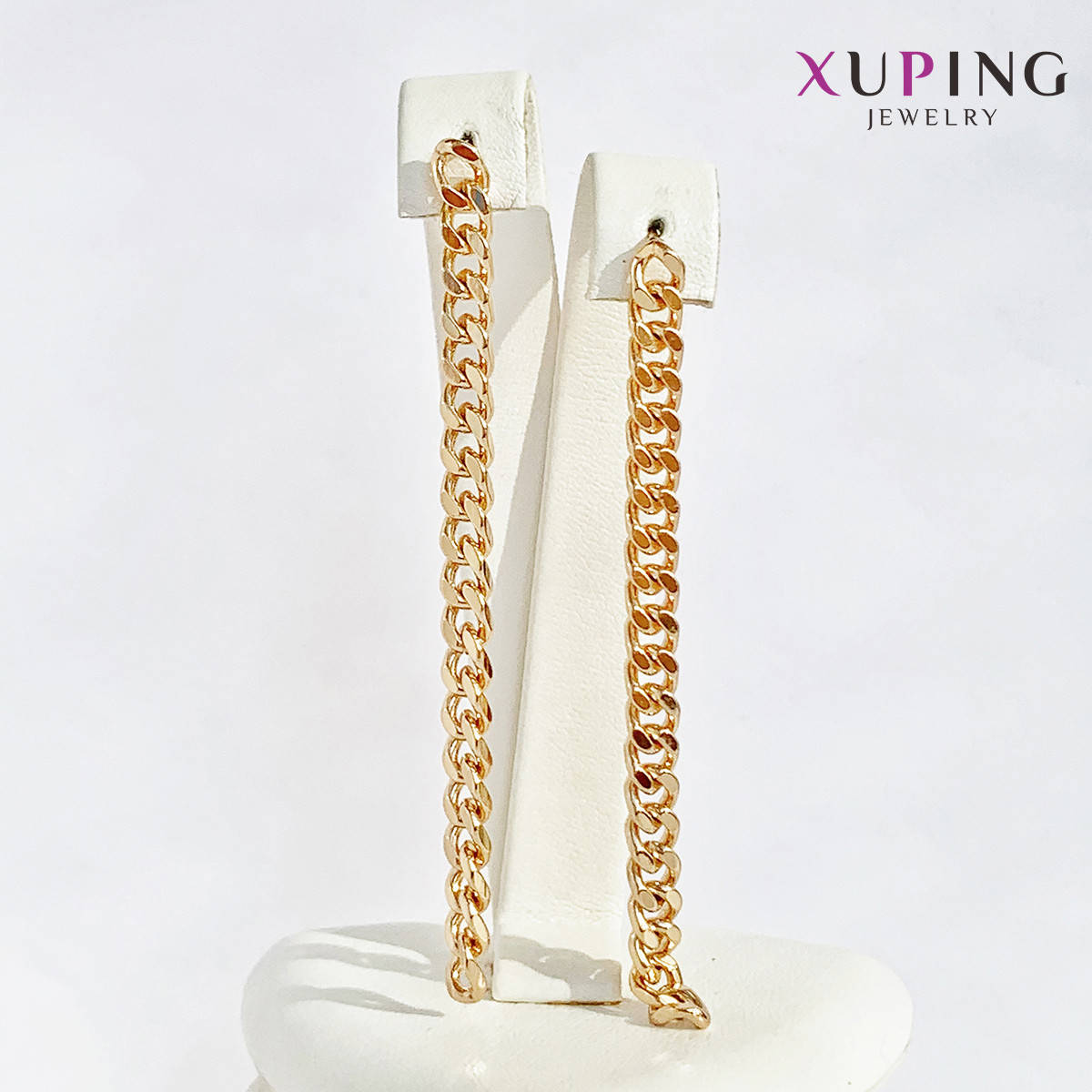 

Серьги-пуссеты Xuping, размер 72х4 мм, вес 3 г, позолота 18K, ХР01565 (1)