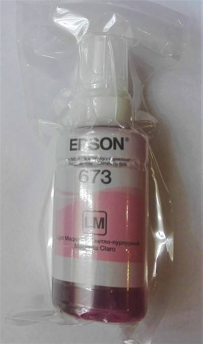 

Чернила Epson L1800, L800, L805, L810, L850 Light Magenta оригинал (C13T67364A)