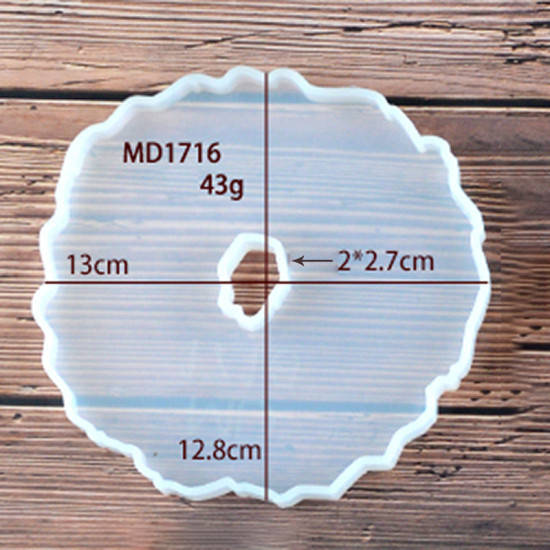 

Форма для эпоксидной смолы Finding Молд срез дерева Белый Силикон 13 см x 2.8 см