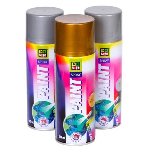 

Акриловая аэрозольная краска Билайф 400мл 4 черная матовая, Черный