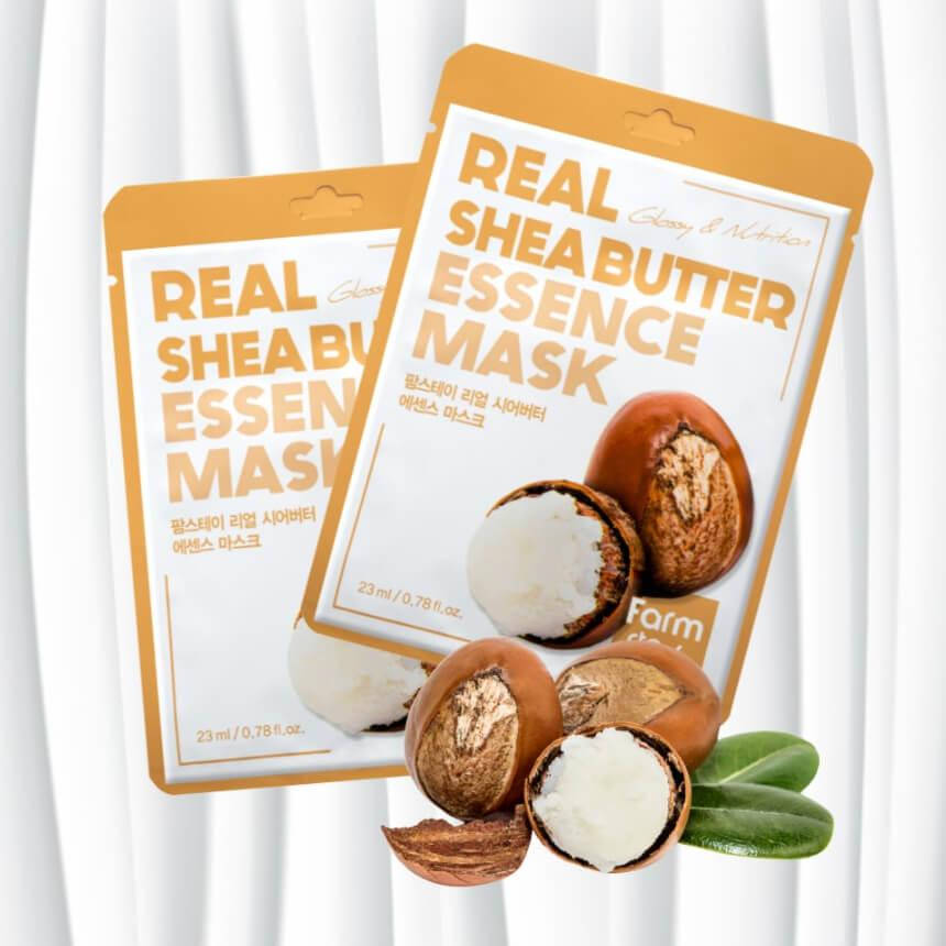 

Тканевая маска с маслом Ши FarmStay Real Shea Butter Essence Mask, 23 мл