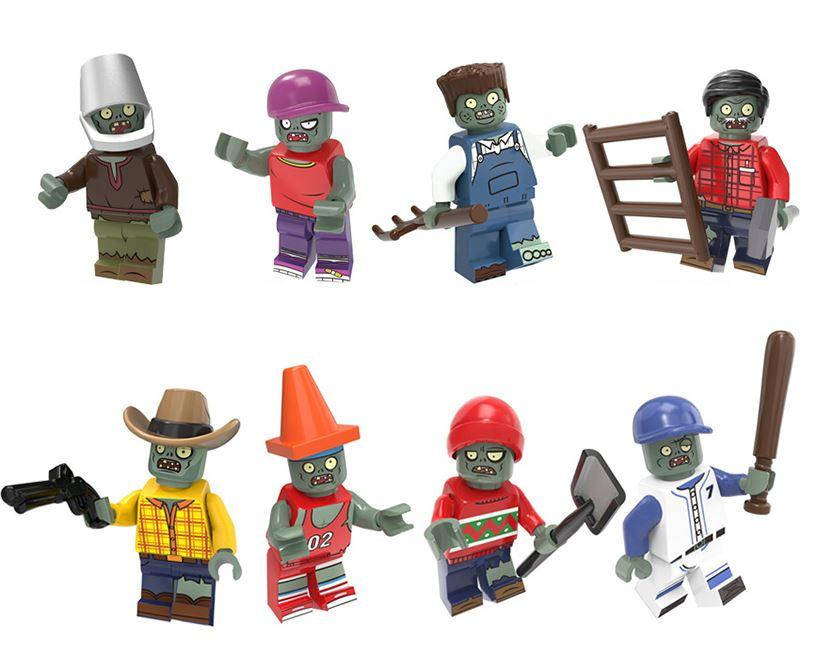 

Конструктор фигурки зомби монстры человечки для лего lego 8 шт.
