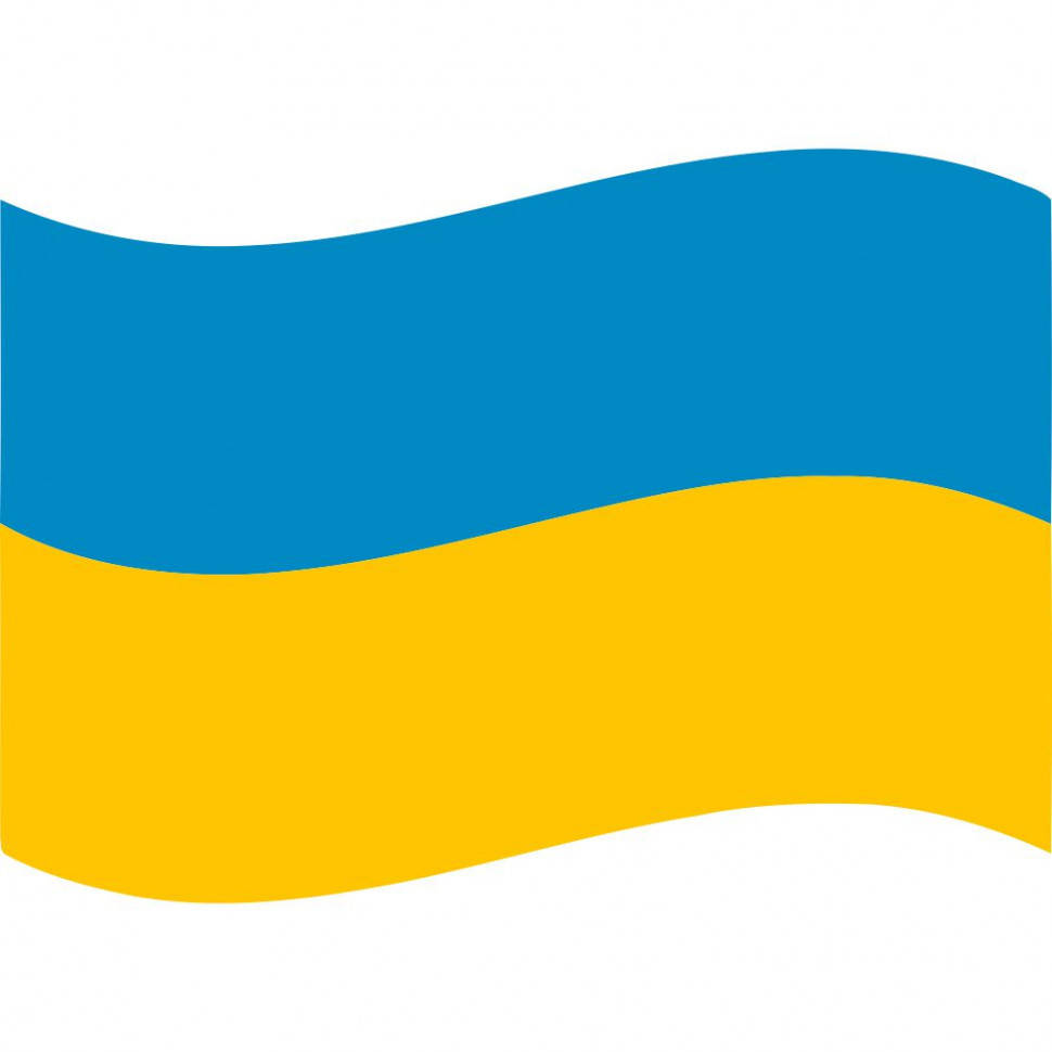 

Виниловая наклейка на автомобиль - Флаг Украины v2