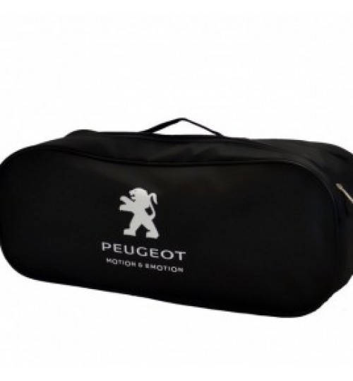 

Сумка автомобильная с логотипом Peugeot черная 53х13х19, 2 отделения Beltex