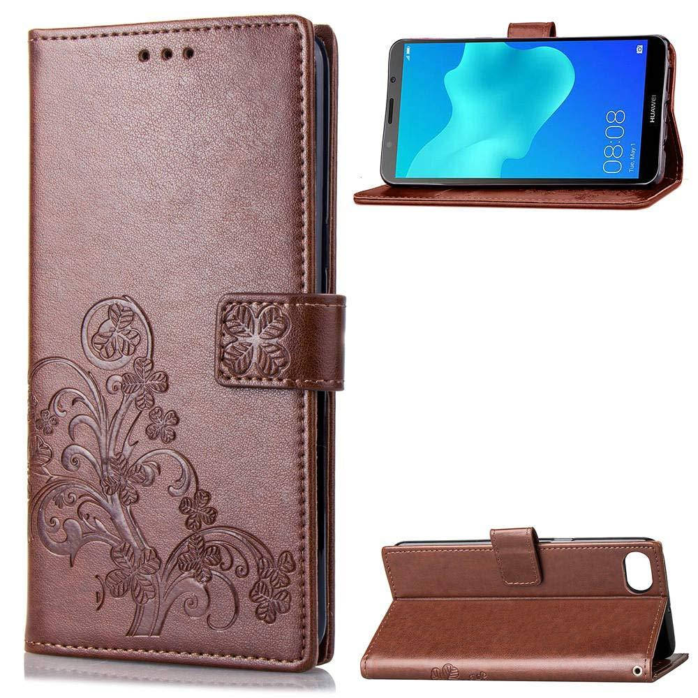 

Чехол Clover для Huawei Y5 2018 / Y5 Prime 2018 / DRA-L21 книжка кожа PU коричневый