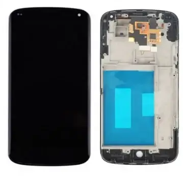 

LG Nexus 4 E960 дисплей сенсор тачскрин модуль с РАМКОЙ, Черный