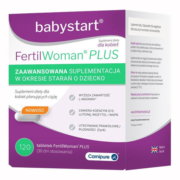 

Babystart FertilWoman Plus - добавка для поддержания женской фертильности, 120 шт