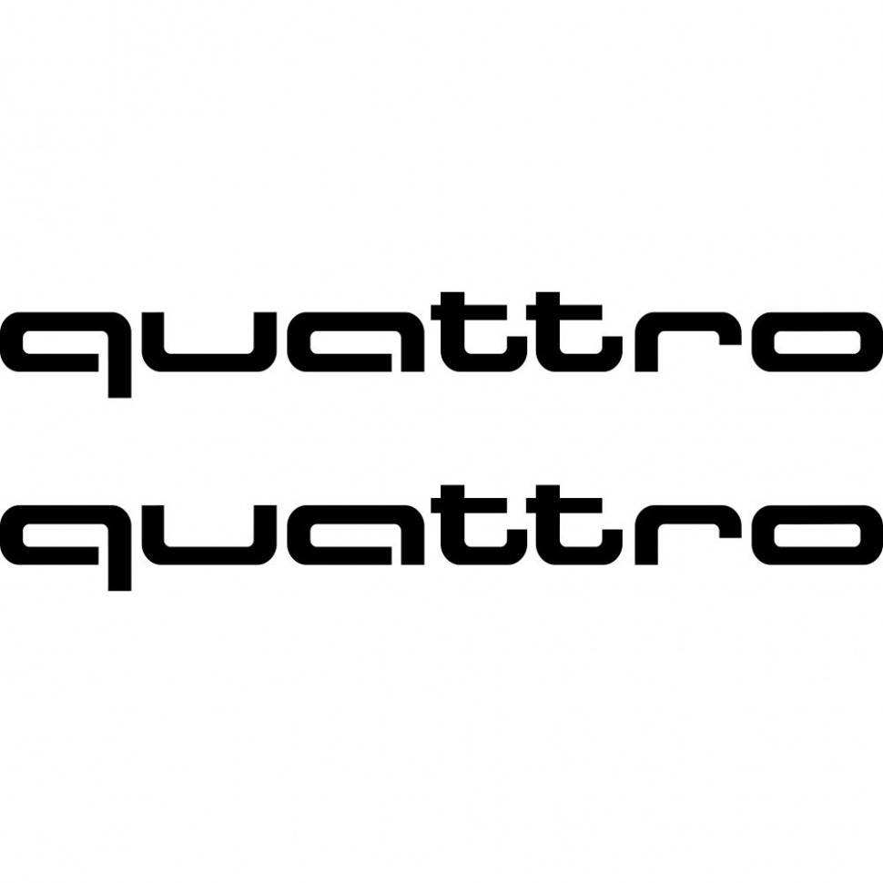 

Набор виниловых наклеек на автомобиль - Audi Quattro (2 шт.)
