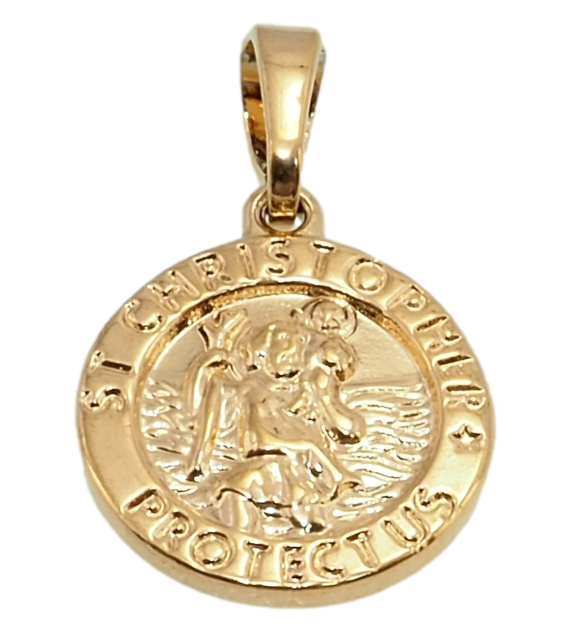 

Кулон Xuping Позолота 18K "Ладанка Святой Защитник Кристофер" для цепочки до 5мм