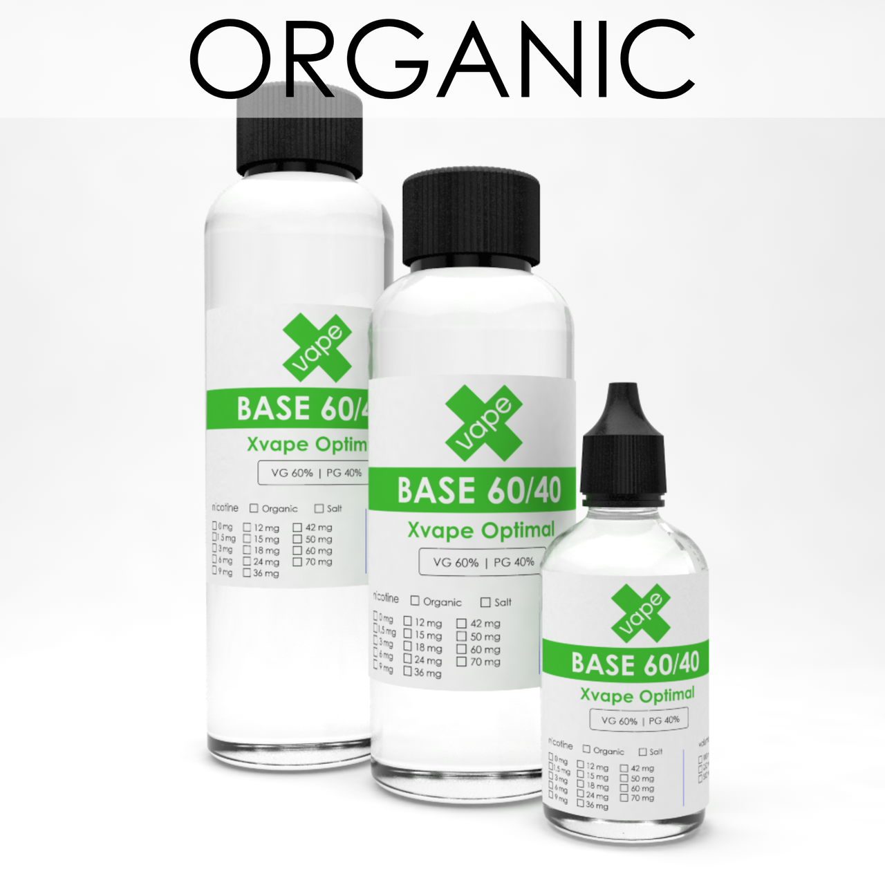 

База Optimal 60vg/40pg 100/250/500мл для самозамеса органическая