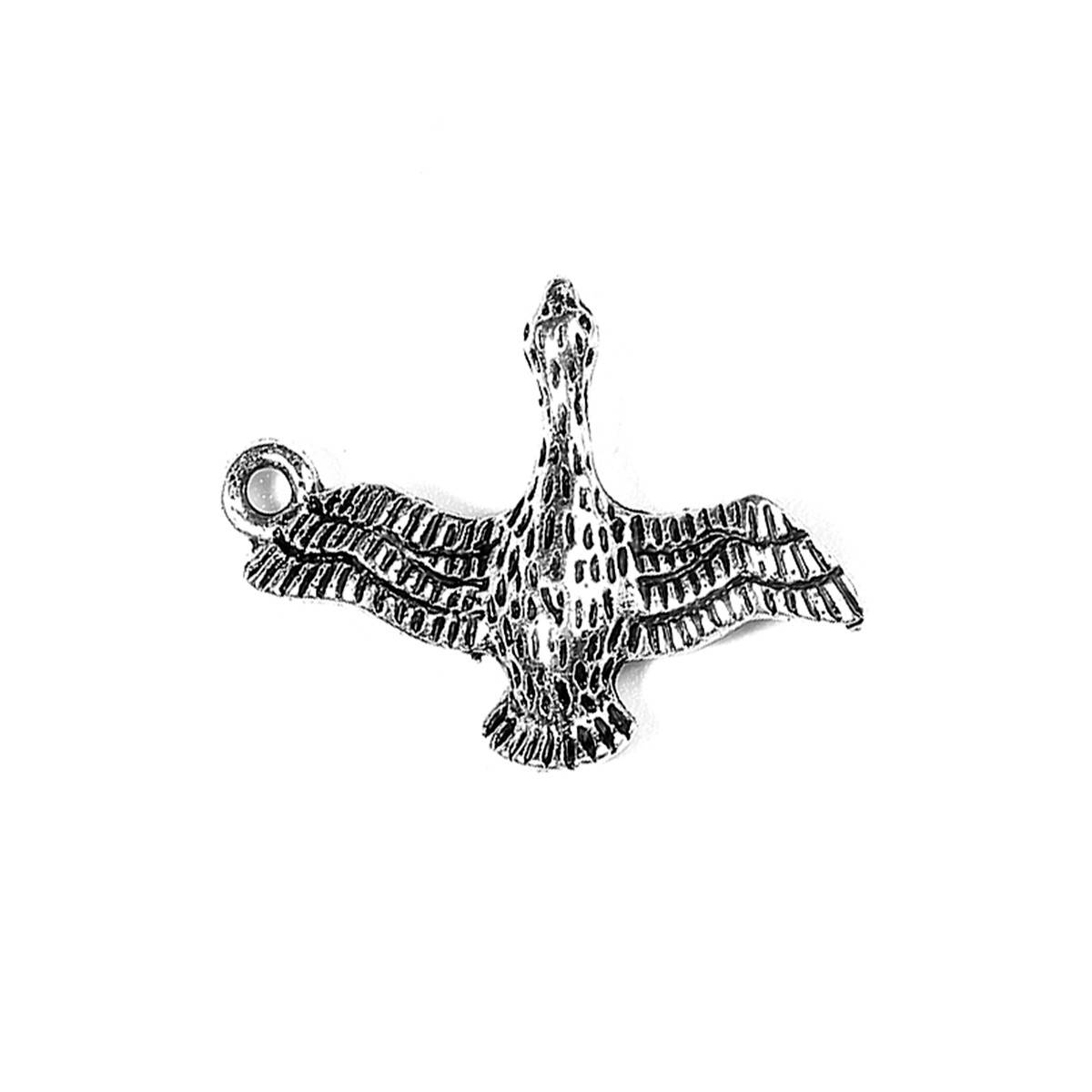 

Подвеска " Лебедь ", 24 mm x 18 mm, Цинковый сплав, Античное серебро