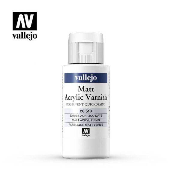 

Лак водорастворимый акриловый матовый 60 мл. VALLEJO 26518