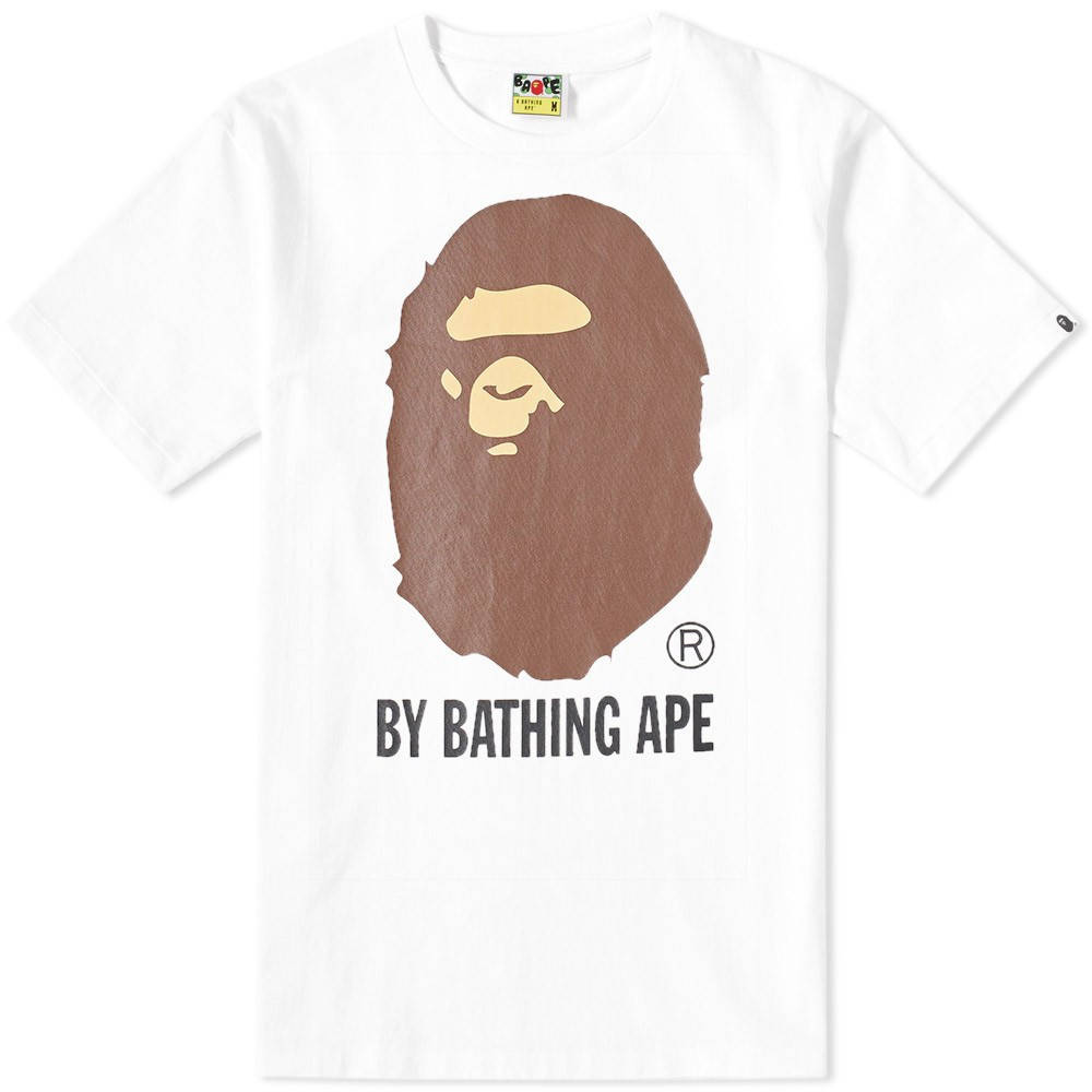 

Футболка с принтом BAPE A Bathing Ape | M, Белый