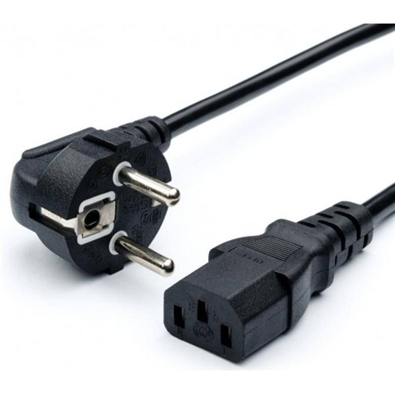 

Кабель питания для ПК Atcom CEE 7/7 - IEC C13 1.2м 0.5мм, Черный