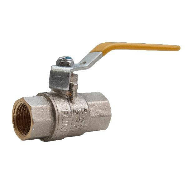 

Кран шаровый для газа FADO 1/2" гайка гайка ручка (GR1)
