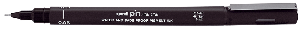 

Линер "PIN - fine line" 0.05 мм ц.Черный Uni PIN005-200