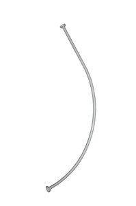 

Карниз для ванной дуговой алюминиевый Wela (Вела) 105x150 см (w1210) Белый