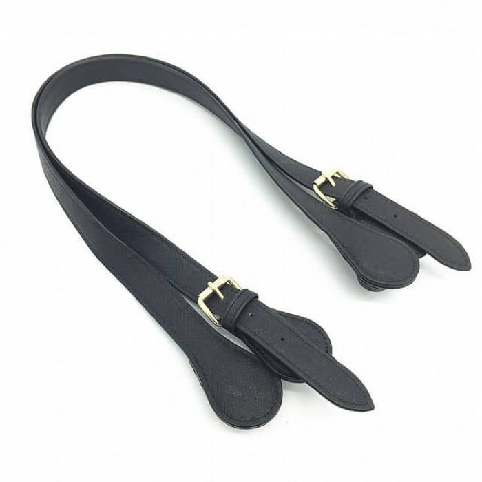 

Ручки для сумки-конструктора с пряжкой 65 см - черные, Черный