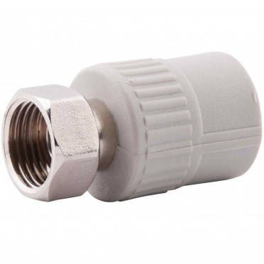 

Муфта с накидной гайкой 20x1/2” (Лат) Alfa Plast, Серый