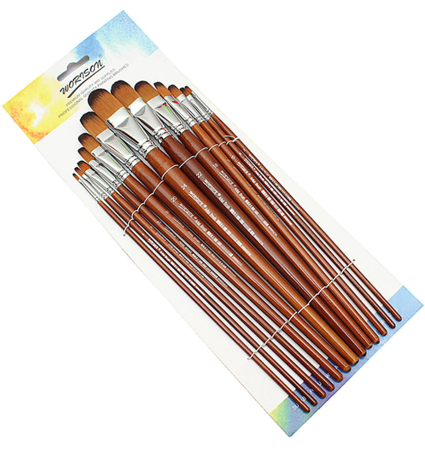 

Набор профессиональных художественных кистей "WORISON" 13 штук