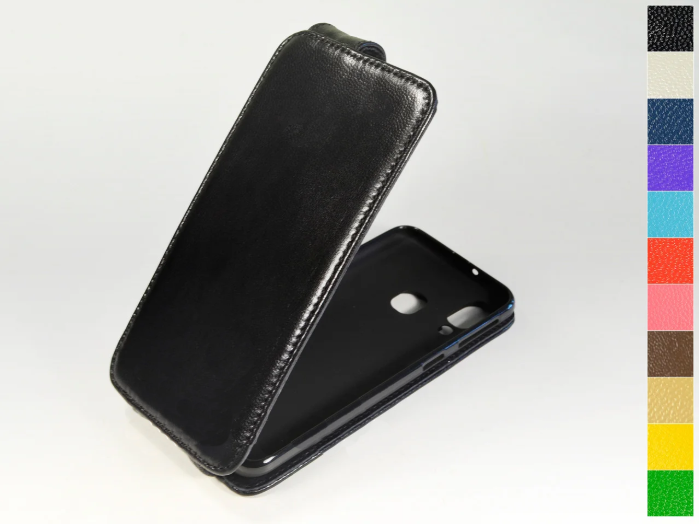 

Откидной чехол из натуральной кожи для Samsung Galaxy A40 2019 A405F