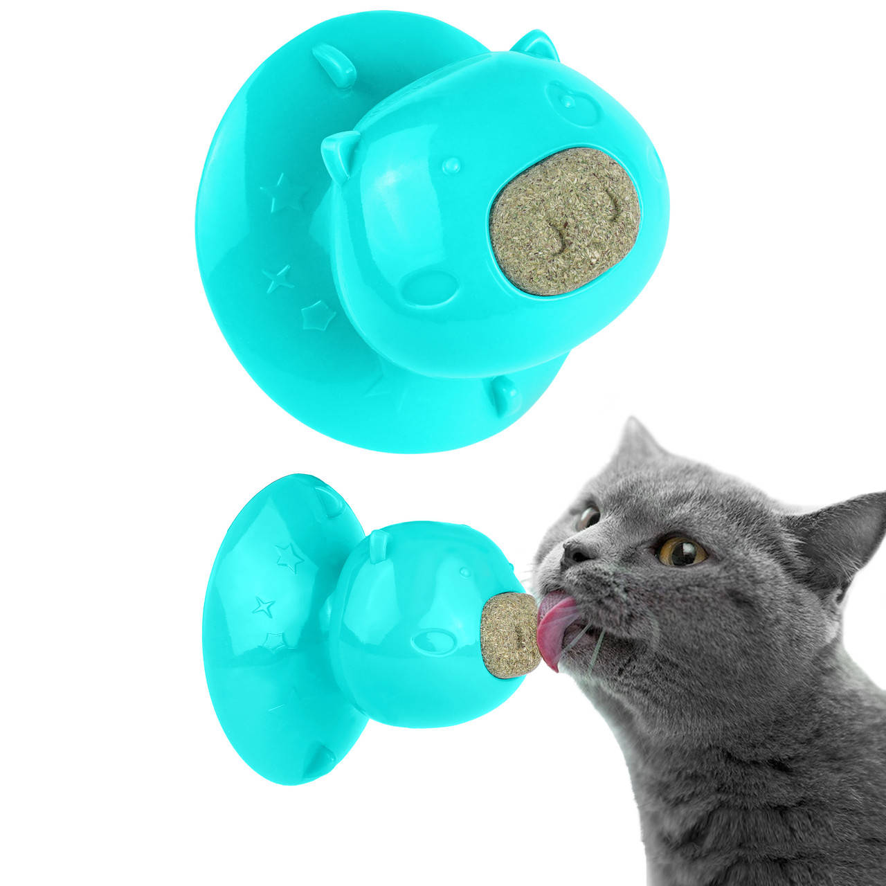 

Игрушка для котов "Свинка с кошачьей мятой на присоске" серия PetFun "Bronzedog"