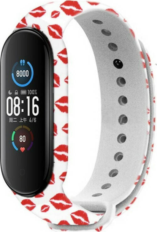 

Mi band 5 ремешок ми бенд 6 с рисунком губки