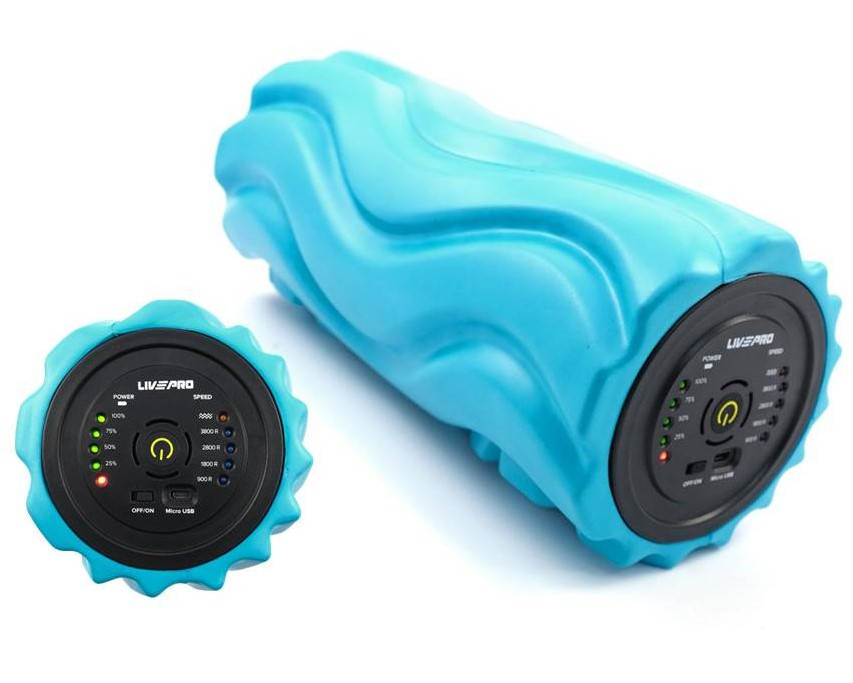 

Роллер вибрационный массажный LivePro Vibration Roller 32,5x14 см электронный (LP8236)