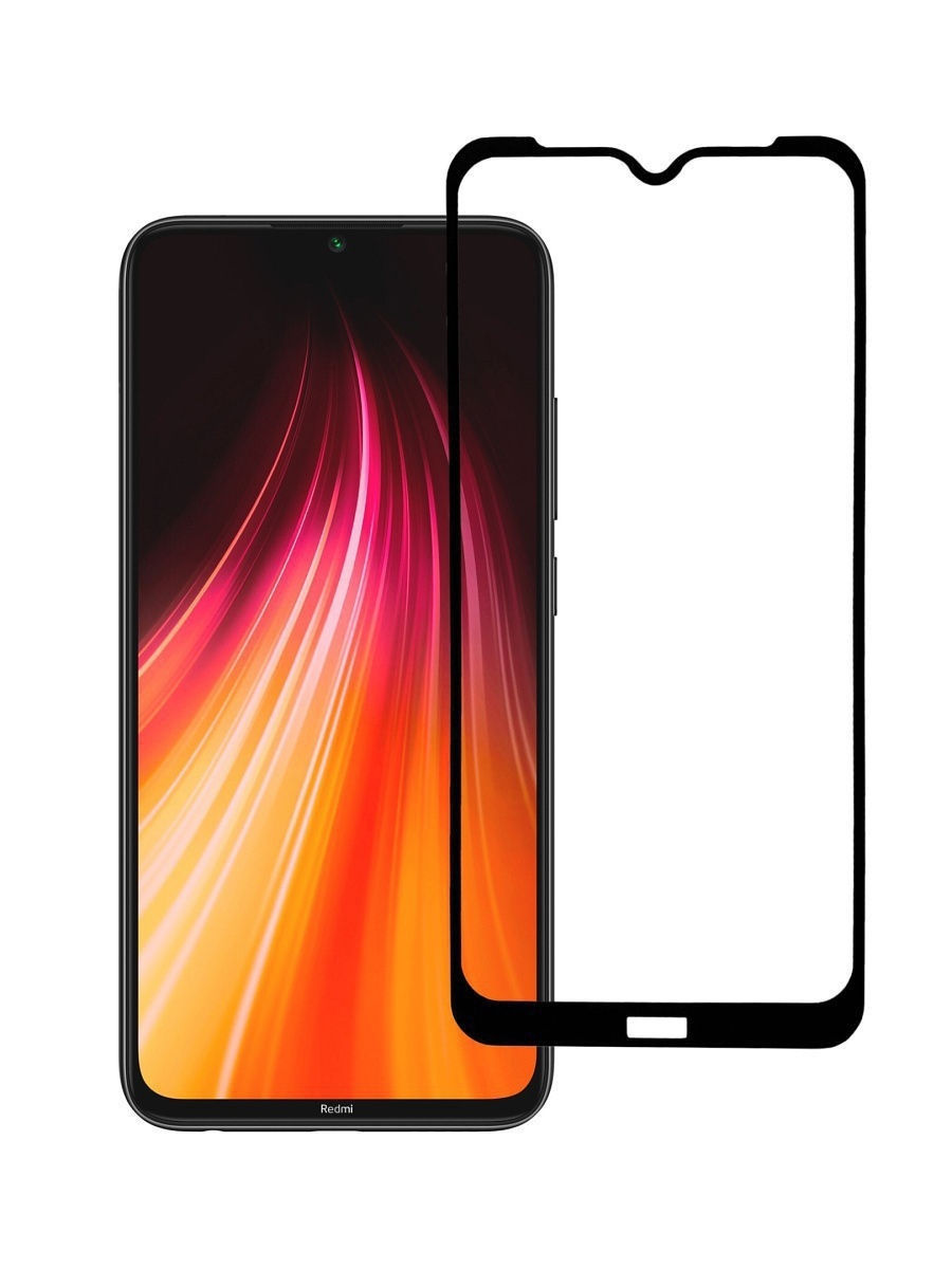

3D защитное стекло для Redmi Note 8T / стекло защитное на редми нот 8т / защитка на redmi note 8t, Черный