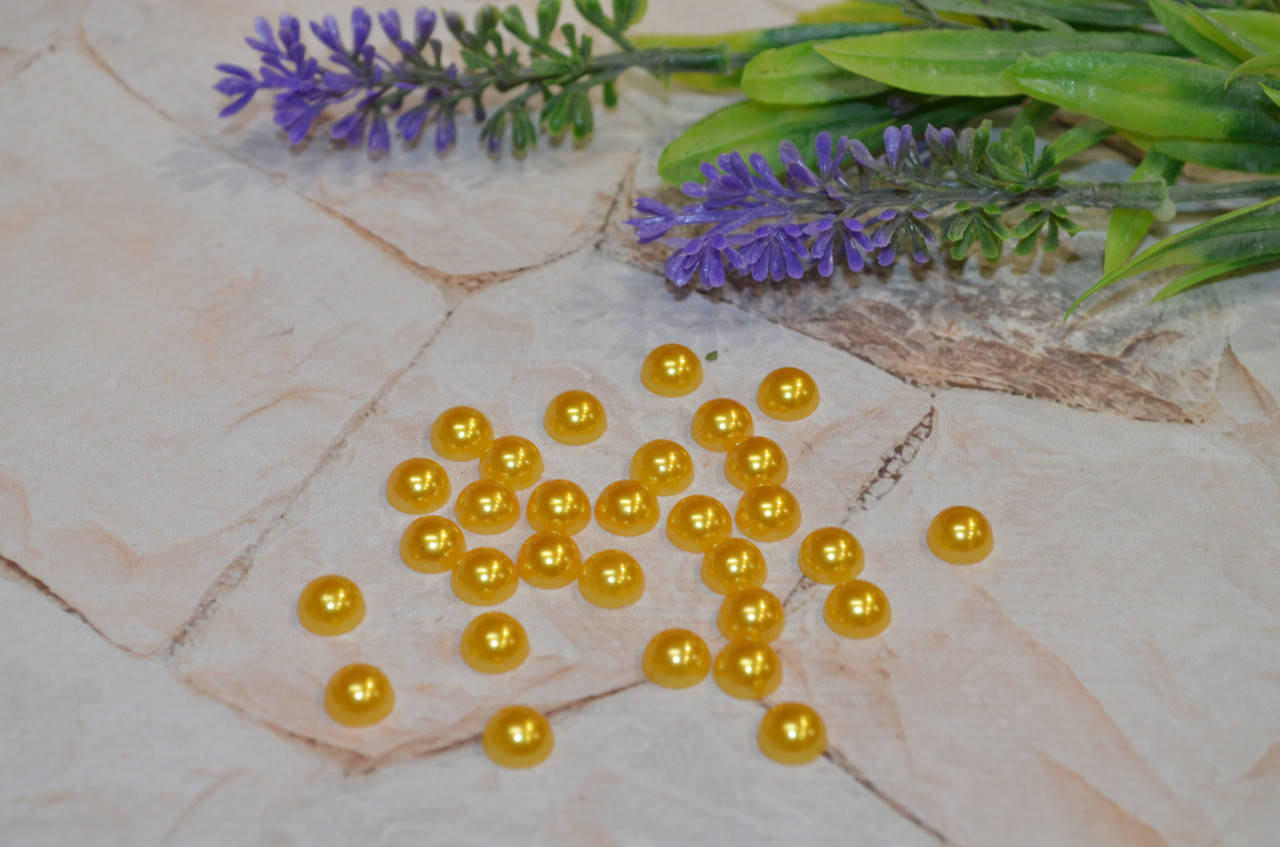 

Полубусины перламутровые 8 мм оранжевые (в уп. 5 г - 28-30 шт), Оранжевый