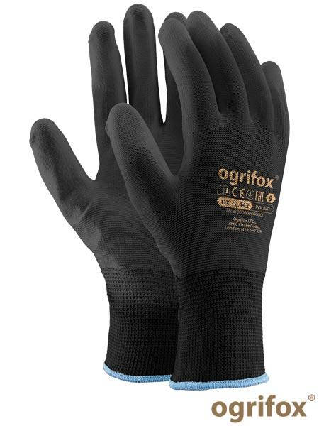 

Перчатки рабочие Ogrifox Польша OX-Poliur B, Черный