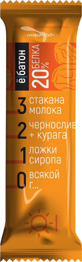 

Протеиновый батончик в темной глазури ё|Батон Сухофрукты (50 грамм)