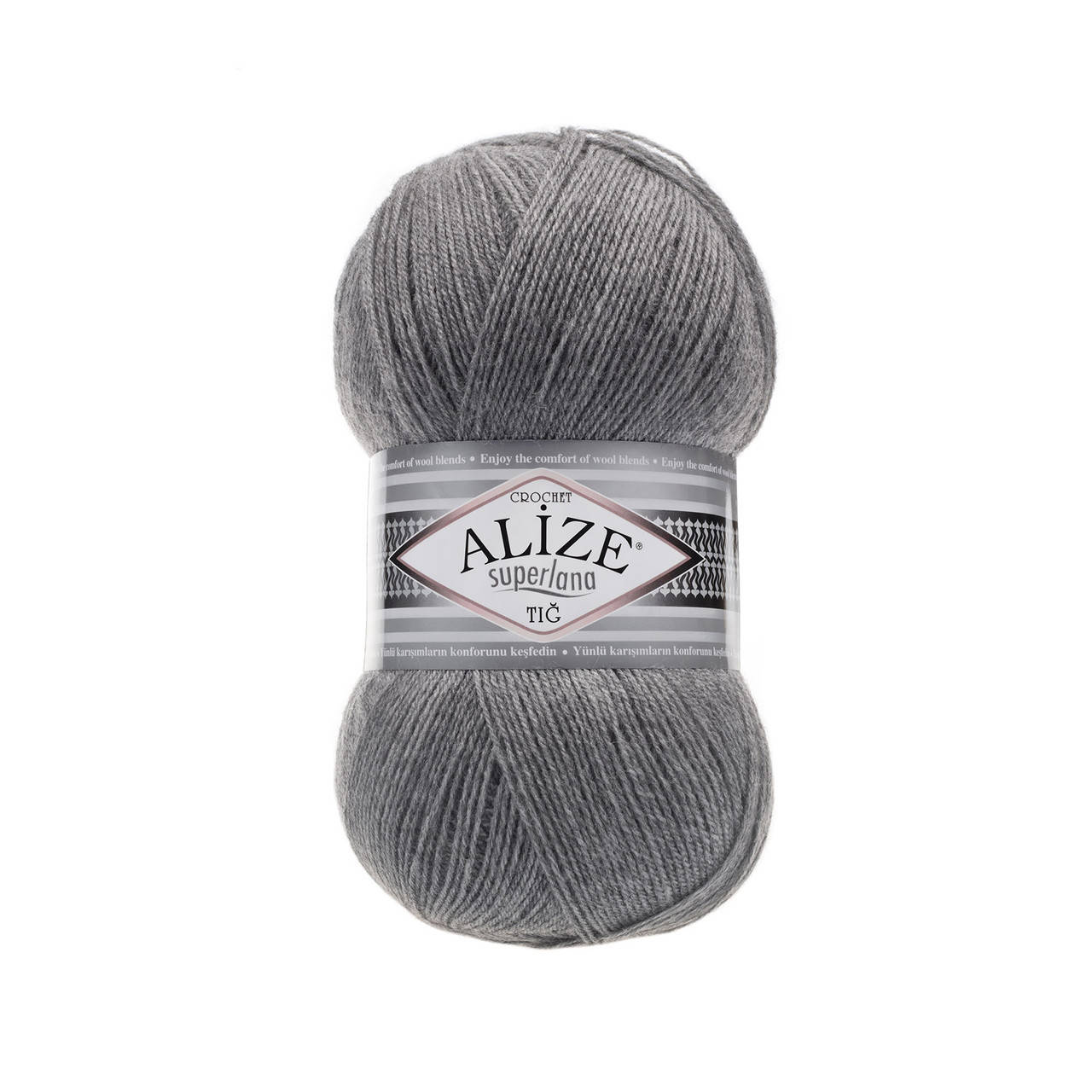 

Alize Superlana Tig серый миланж №21