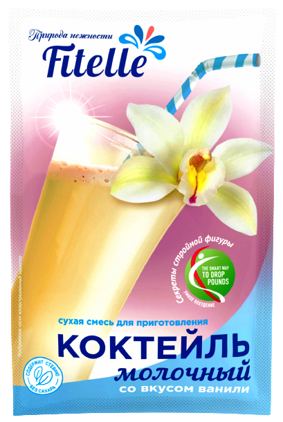 

Смесь для приготовления молочного коктейля ФитПарад Fitelle вкус Ваниль (30 грамм)