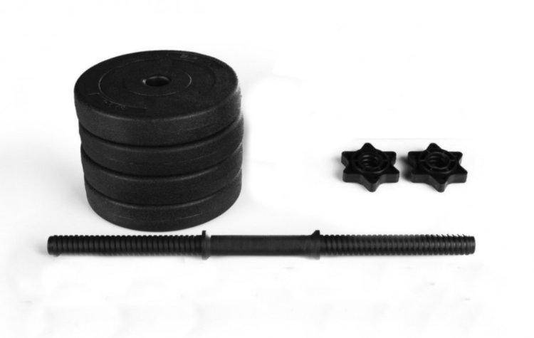 

Гантель регулируемая на 6 кг с ABS покрытием, Черный