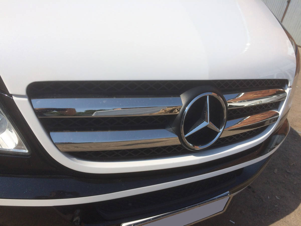 

Накладки на решетку (2006-2013, нерж) - Mercedes Sprinter 2006-2018 гг.