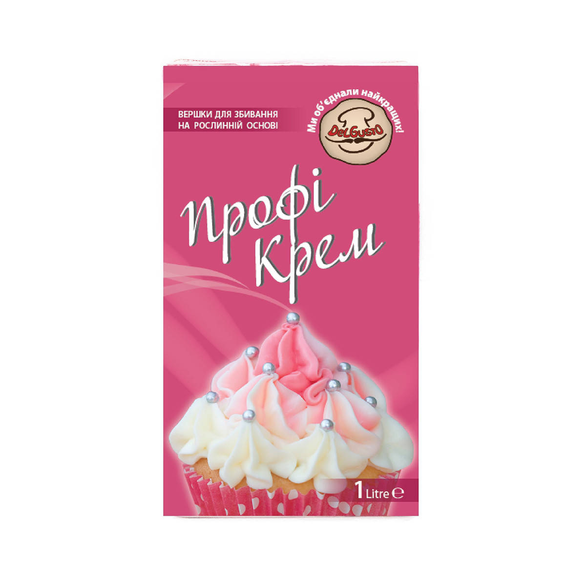 

Вершки рослинні кондитерські Профі Крем 26 % 1л