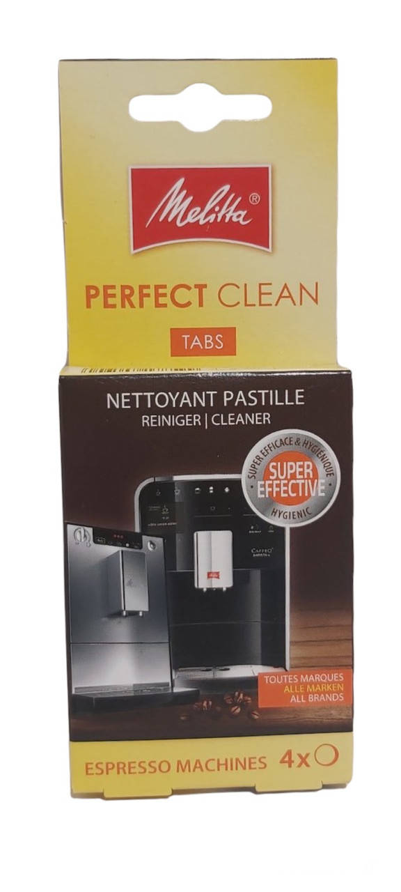 

Таблетки Melitta PERFECT CLEAN для очистки кофемашины от масел и жиров,4 таблетки