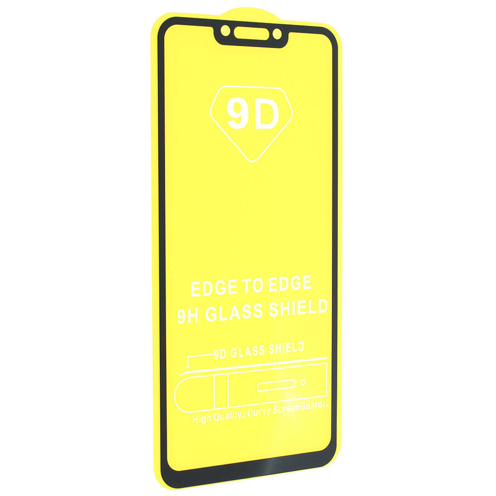 

Стекло Huawei P Smart Plus 2018 - 9D, защитное, Черный