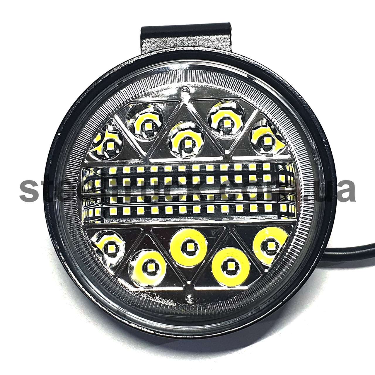 

Фара универсальная диодная LED (38 диодов корпус круглый металл)