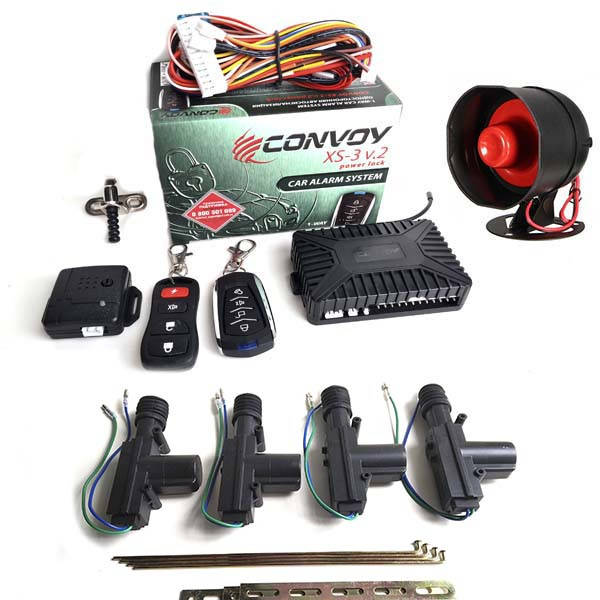 

Комплект автосигнализация Convoy XS-3 v.2 плюс центральный замок и сирена