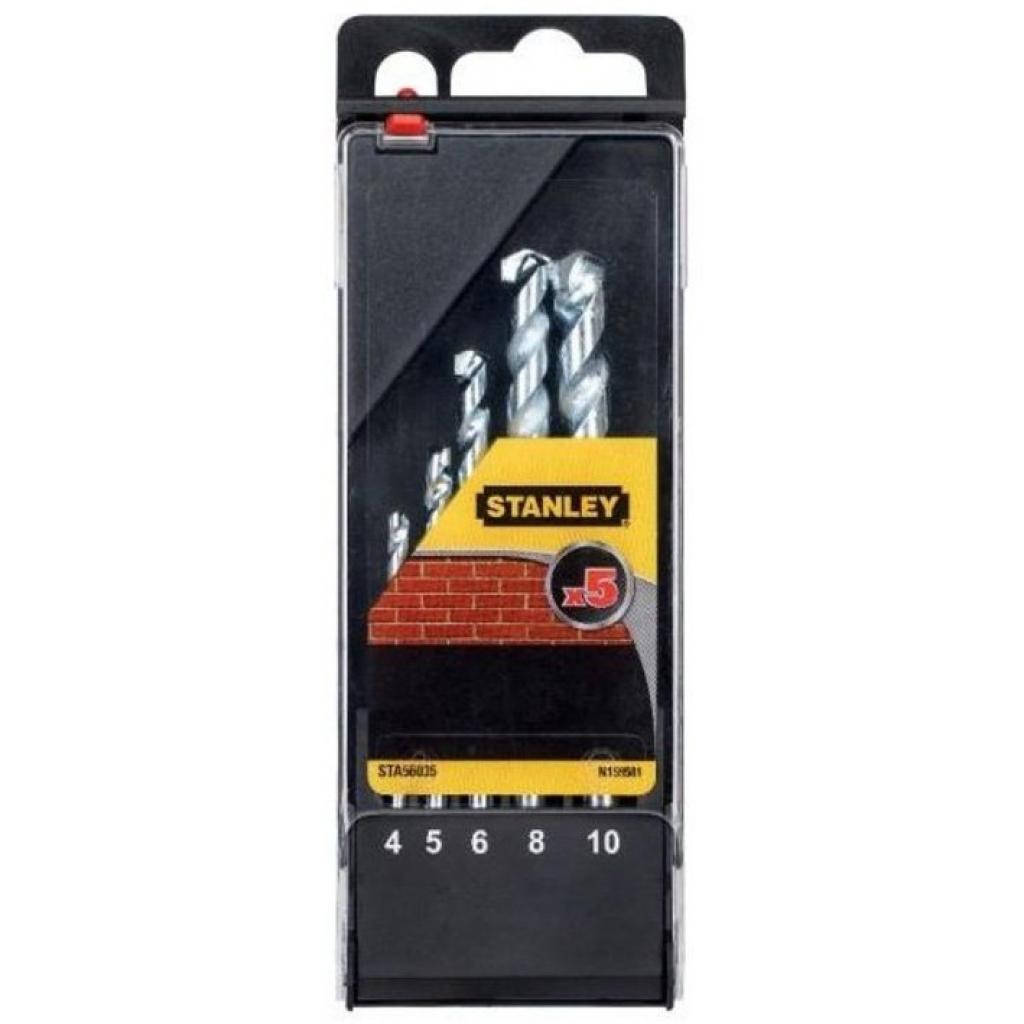 

Набор сверл 5 ед. по кирпичу (4,5,6,8,10мм ) пластик кейс Stanley STA56035
