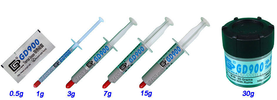 

Термопаста GD900 весом 30г для процессоров ПК и ноутбуков в банке - ЖД 900