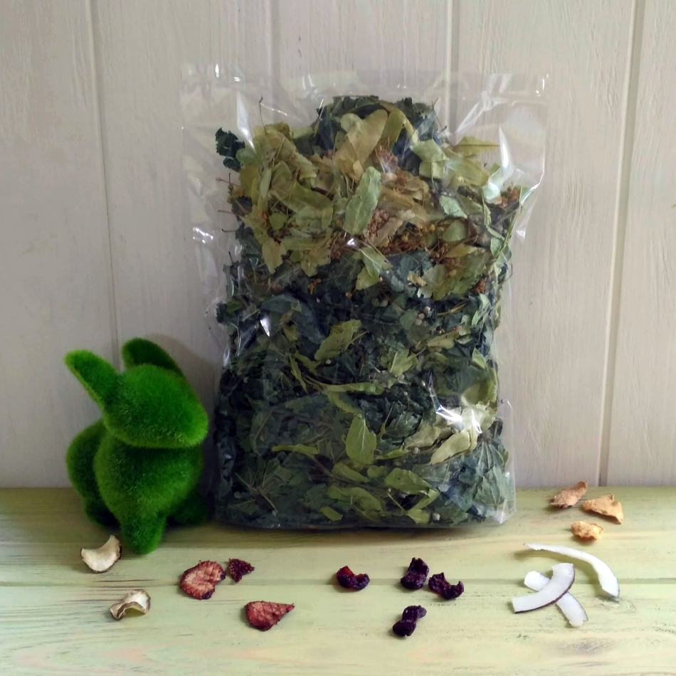 

Зеленый рацион Акация (лист с цветом) для грызунов 100г Zelena Zoo