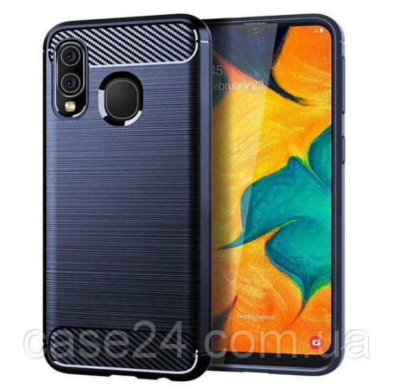 

TPU чехол накладка Urban для Samsung Galaxy A20E (4 цвета) синий