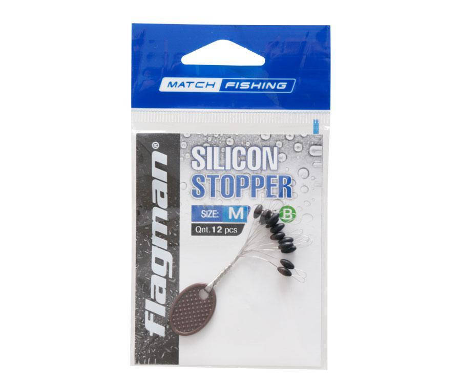 

Стопоры для лески Flagman черные M, Черный