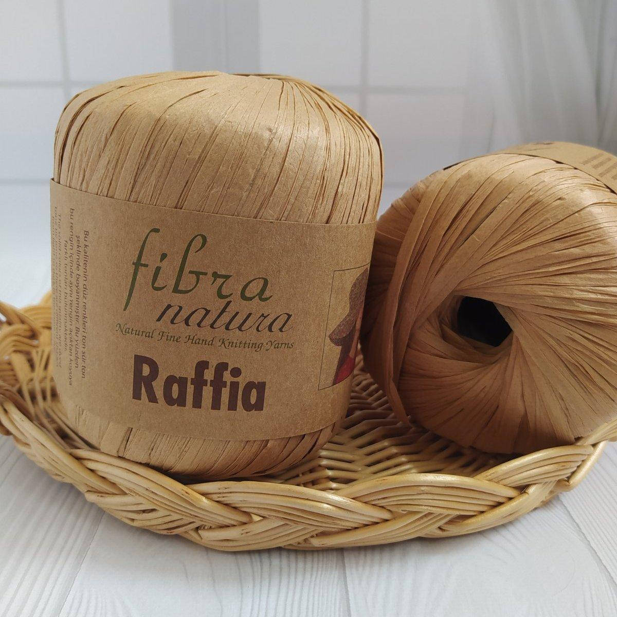 

Raffia fibra natura №116-14 (карамель), Бежевый