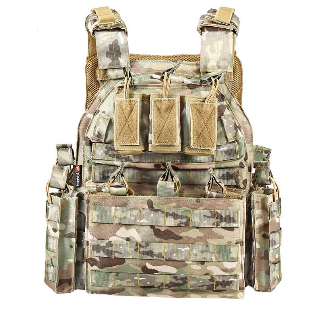 

Бронежилет плитоноска MOLLE на 9 магазинов Multicam