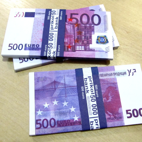 

Хит! Пачка Муляжных Денег 500 евро 80 шт/уп, прикол