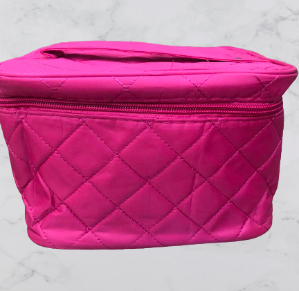 

Органайзер - косметичка дорожная. Малиновый стеганый